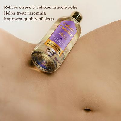 Vedic Valley LAVENDER STRESS RELIEVING BODY MASSAGE OIL CERTIFIED NATURAL 300 ml - Massage Oils