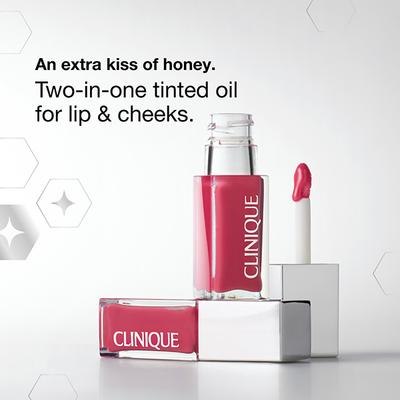 Clinique Pop Lip + Cheek Oil in Pink Honey 7 ml - Lip Stains & Tints