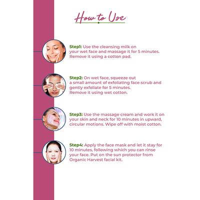Organic Harvest Gold Age Reversal Facial Kit Ylang Ylang,Avocado & Beetroot 40 gm - Facial Kits