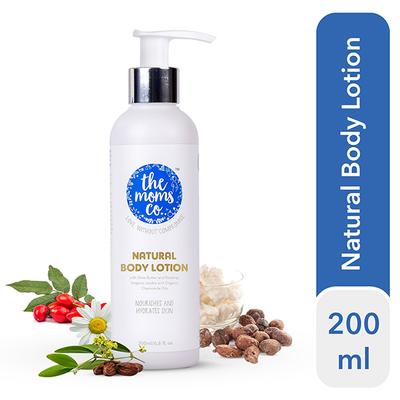 The Moms Co. Natural Body Lotion with Shea Butter & Rosehip Organic Jojoba 200ml - Lotions & Creams