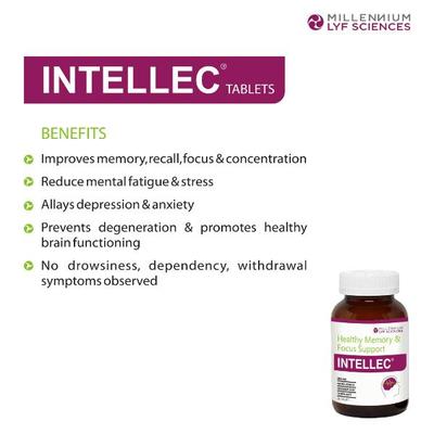 Millennium Lyf Sciences Intellec Tablets 60's - Pure Herbs