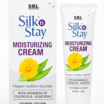 SBL Silk'n Stay Moisturizing Cream with goodness of Calendula and Aloe Vera Normal to Oily Skin 100 g - Personal Care(Homeopathy)