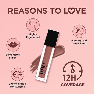 ENN Transferproof Matte Liquid Lipstick - Cramel Drizzle 1.5 ml - Liquid Lipsticks