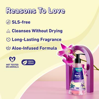 Plum Bodylovin' Orchid-You-Not Shower Gel SLS-Free Body Wash for Women Long Lasting Floral Fragrance 500 ml - Shower Gels & Body Wash