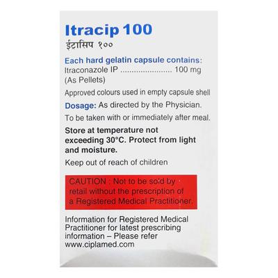 ITRACIP 100 Capsule 10's - Fungal Infections-Anf