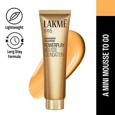 Lakme 9to5 Powerplay Mousse Foundation Mini, Beige Vanila, 9 gm - Foundation