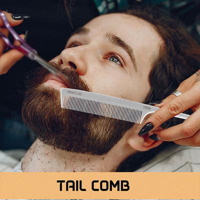 Vega Professional Tail Comb (Carbon Anti-Static White Line Hair Comb) (VPMCC-20) 1's - Hair Combs