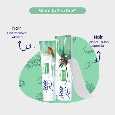 Nair Hair Removal Cream - Argan Oil 110 gm - Hair Removal Accessories