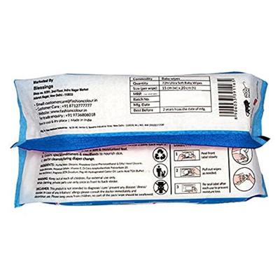 Fashion Colour 72N Ultrasoft Baby Wipes 1's - Diapers & Wipes