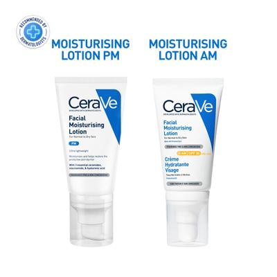 CeraVe AM Facial Moisturising Lotion - Normal to Dry Skin 52 ml - Face Wash & Cleansers