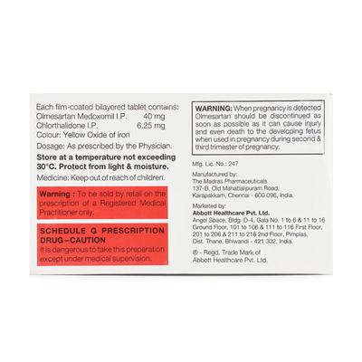 Winbp CT 40/6.25mg Tablet 10'S - Hypertension-Ang