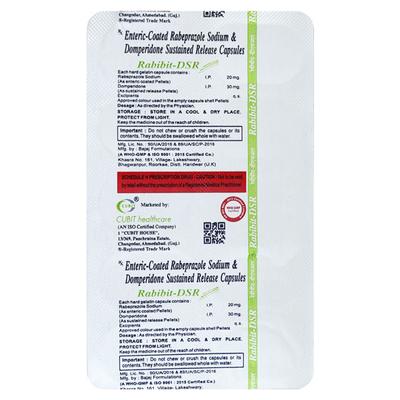Rabibit Dsr Capsule 10's - Ulcer/Reflux/Flatulence-Aaa