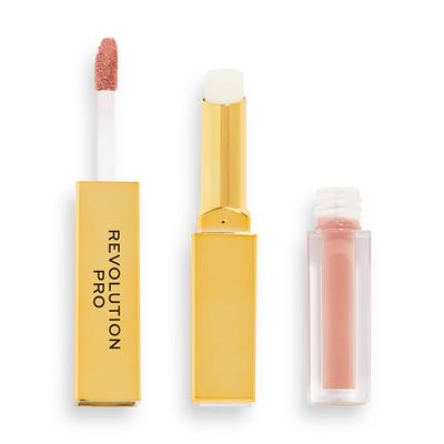 Revolution Pro Supreme Stay 24h Lip Duo Lipstick - Cashmere 1ml + 1.5 gm - Lipsticks