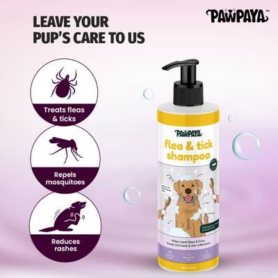 Pawpaya Flea & Tick Shampoo New 250 ml - Pet Grooming