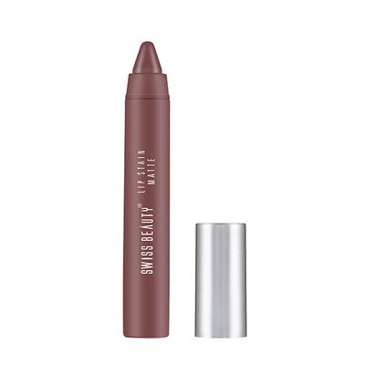 Swiss Beauty Lip Stain Matte Longwear Rich Colour Payoff Hazlenut 3.4gm - Lipsticks