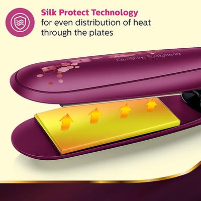 Philips Kerashine Titanium Wide plate Straightener with SilkProtect Technology (BHS738/00) 1's - Straighteners