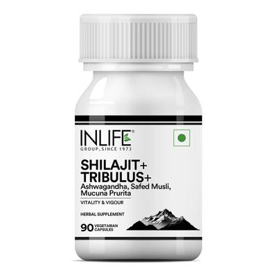 INLIFE Shilajit+ Tribulus+ Vegetarian Capsules 90's - Sexual Care
