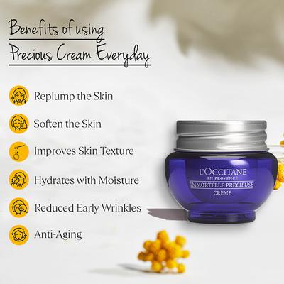 L'Occitane Immortelle Precious Cream 8 ml - Face Creams