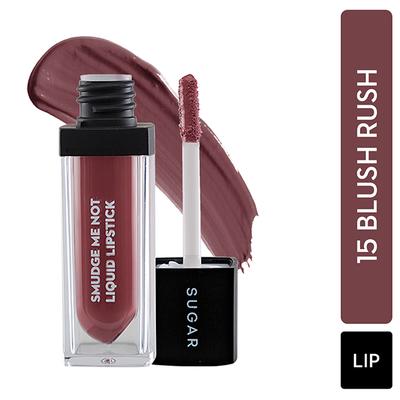 SUGAR Cosmetics Smudge Me Not Liquid Lipstick - 15 Blush Rush (Pale Pink) 4.5 ml - Liquid Lipsticks