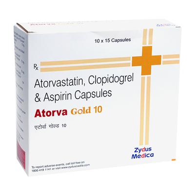 ATORVA GOLD 10mg Capsule 15's - Blood Clot-Ant
