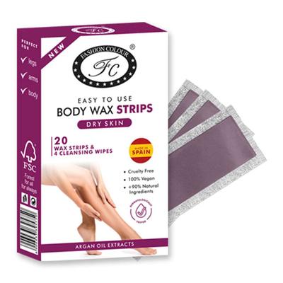 Fashion Colour Dry Skin Body Wax Strips 1's - Hair Gels & Waxes