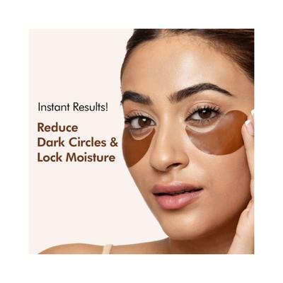 Mcaffeine Coffee Hydrogel Under Eye Patches for Dark Circles 90gm - Eye Masks