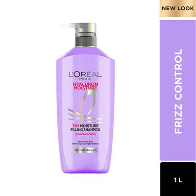 L'Oreal Paris Hyaluron Moisture 72H Moisture Filling Shampoo with Long lasting Hyaluronic Acid Dehydrated Hair 1000ml - Shampoos
