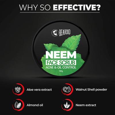 Beardo Acne Control - Neem (Combo) - Face Wash & Cleansers
