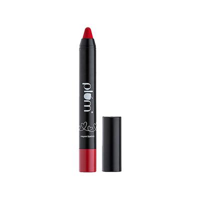 Plum Twist & Go Matte Lipstick Ceramides + Hyaluronic Acid Airbrushed Finish Long Lasting 100% Vegan & Cruelty-Free Red Zone - 137 (Chilly Red) 1.8 gm - Lip Crayons