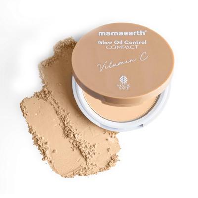 Mamaearth Glow Oil Control Compact SPF 30 with Vitamin C & Turmeric for 2X Instant Glow 01 Ivory Glow 9 gm - Compact Powder
