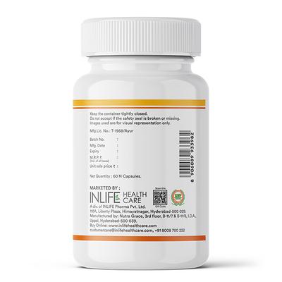 INLIFE Turmeric Oil Curcumin Veg Capsules 60's - Multi-Vitamins