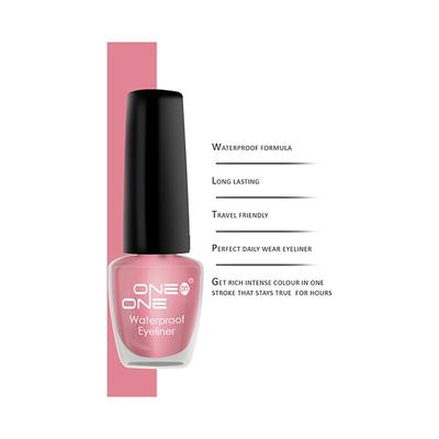 One On One 24 Hrs Long Lasting & Waterproof Eyeliner - Metallic Pink 5 ml - Eyeliners