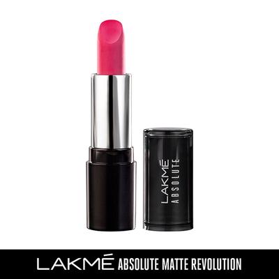 Lakme Absolute Matte Revolution Lip Color 203 Shocking Pink 3.5 Gm - Lipsticks