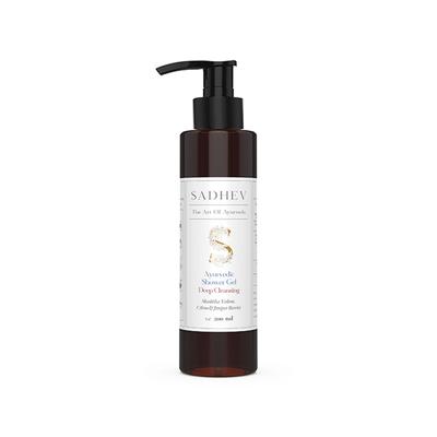 Sadhev Ayurvedic Shower Gel Deep Cleansing - Shashtika Tailam, Citrus & Juniper Berries 200 ml - Shower Gels & Body Wash