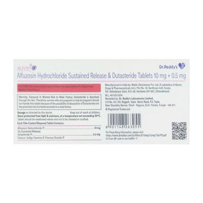 ALFOO D Tablet 10's - Bladder And Prostate Disorders-Dru