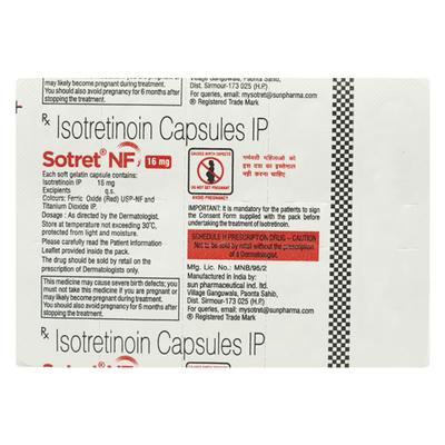 SOTRET NF 16 Capsule 10's - Acne-Acn