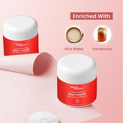 Earth Rhythm Rice Water & Kombucha Body Yogurt 100 gm - Body Butter