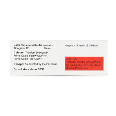 TICACIP 90mg Tablet 14's - Blood Clot-Ant