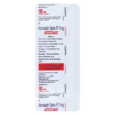 LIPISKY 10 Tablet 10's - High Cholesterol-Dys