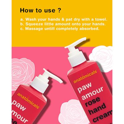 Anatomicals Rose Hand Cream 300 ml - Hand Creams