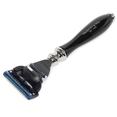 Truefitt and Hill Faux Ebony Fusion Shaving Razor Chrome Wellington Essential Grooming Collection For Men 1's - Razors & Cartridges