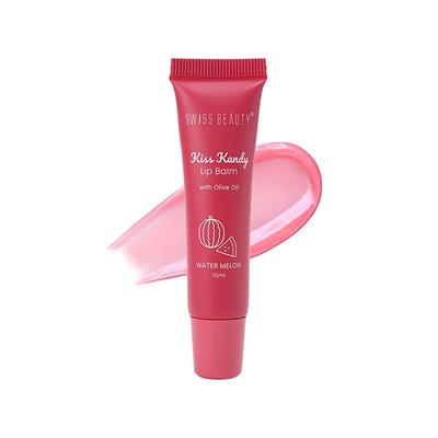 Swiss Beauty Kiss Kandy Lip Balm With Olive Oil, Shade - Water Melon 10 ml - Lip Balms