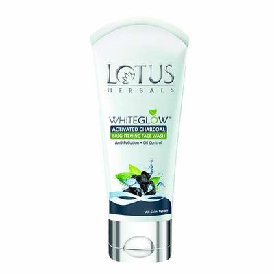 Lotus Herbals Whiteglow Activated Charcoal Brightening Face Wash 100 Gm - Face Wash & Cleansers