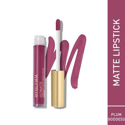 MyGlamm Ultimatte Long Stay Matte Liquid Lipstick-Plum Goddess 2.5 ml - Lipsticks