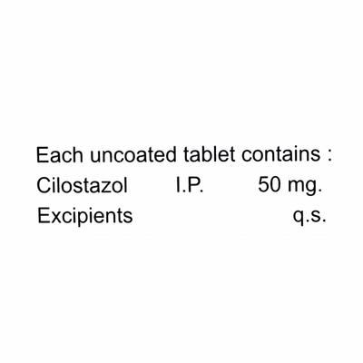 Vascilol 50mg Tablet 10'S - Intermittent Claudication-Per
