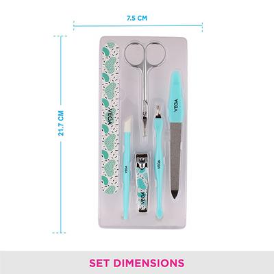 Vega D'Zyner Manicure Set - Tools (MS-15) 6's - Manicure & Pedicure Kits