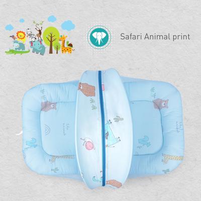 R for Rabbit Snuggy Safari Baby Bedding - Blue - Baby Bedding