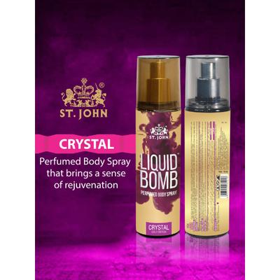 St. John Liquid Bomb Code Gold Edition Body Spray 150 ml + Liquid Bomb Crystal Gold Edition Body Spray 150 ml - Women Perfumes (Edt/Edp)