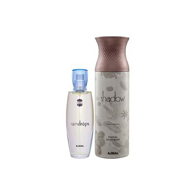 Ajmal Raindrops EDP Floral Chypre Perfume And Shadow Homme Deodorant Citrus Woody Fragrance 250 ml - Perfumes (Edt/Edp)