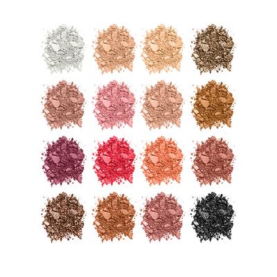Miss Rose 16 Highly Pigmented Multi - Color Glitter & Matte Eyeshadow Palette 7001 - 007Z01 20 gm - Face Palettes